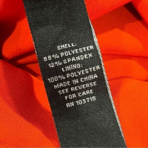 Sharagano Elegant blood Orange Sleeveless Dress business style size 4 - Picture 14 of 15